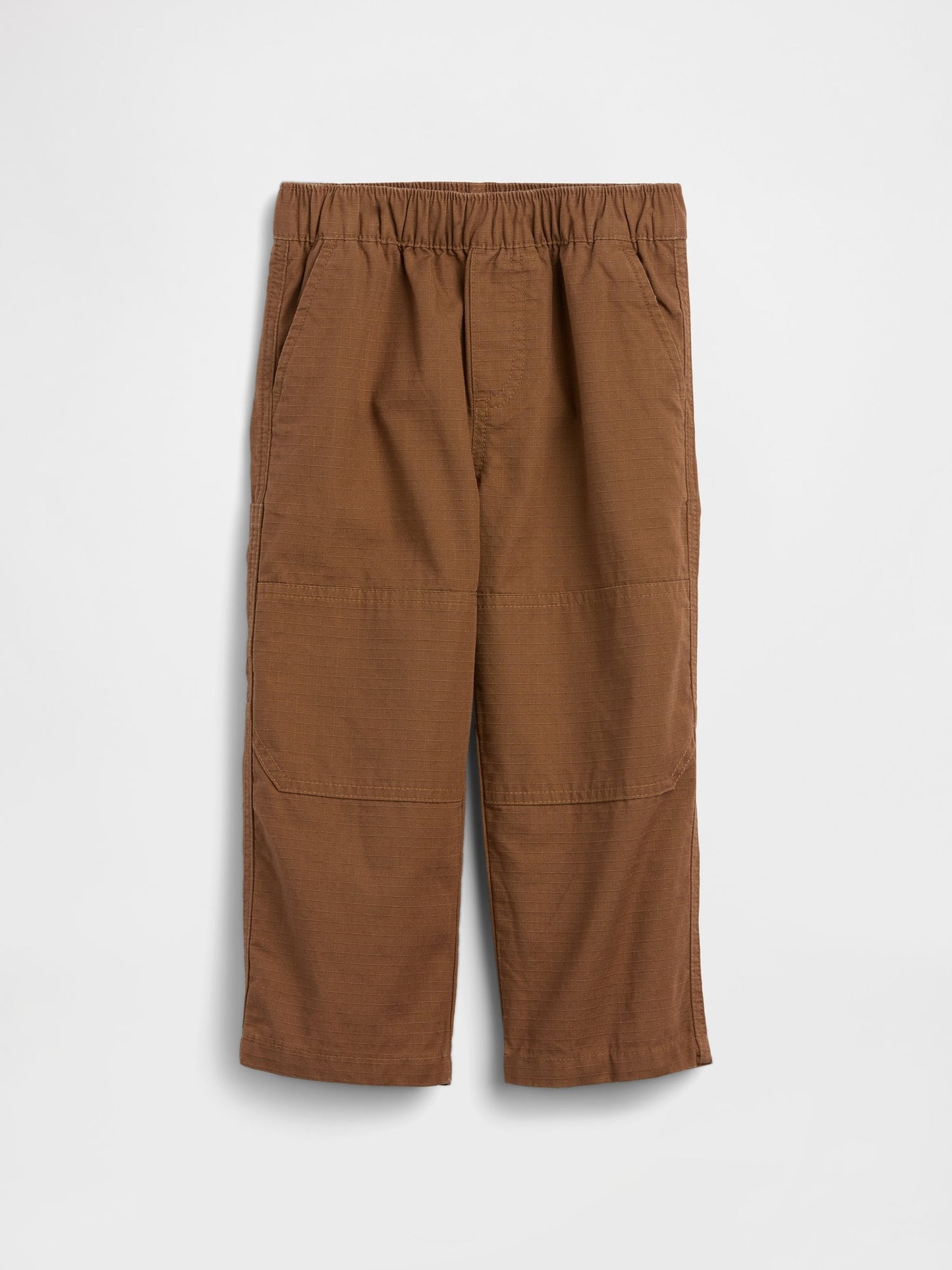 Kahverengi Pull-on Baggy Double-knee Carpenter Pantolon
