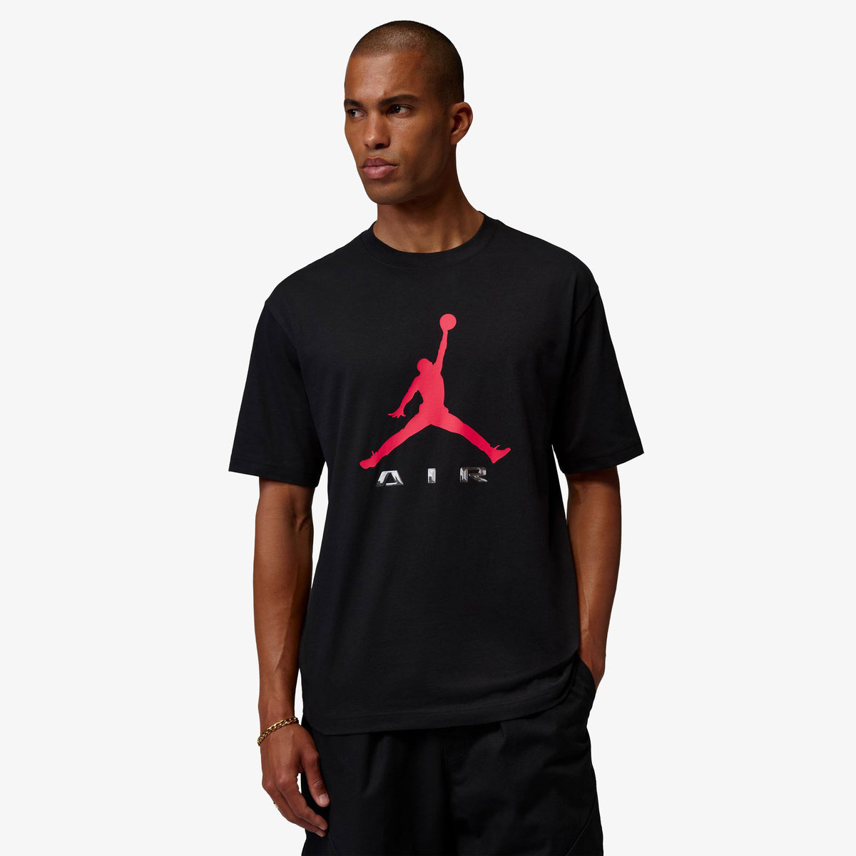 Jordan Brooklyn Gfx Ss Crew Erkek Siyah T-shirt