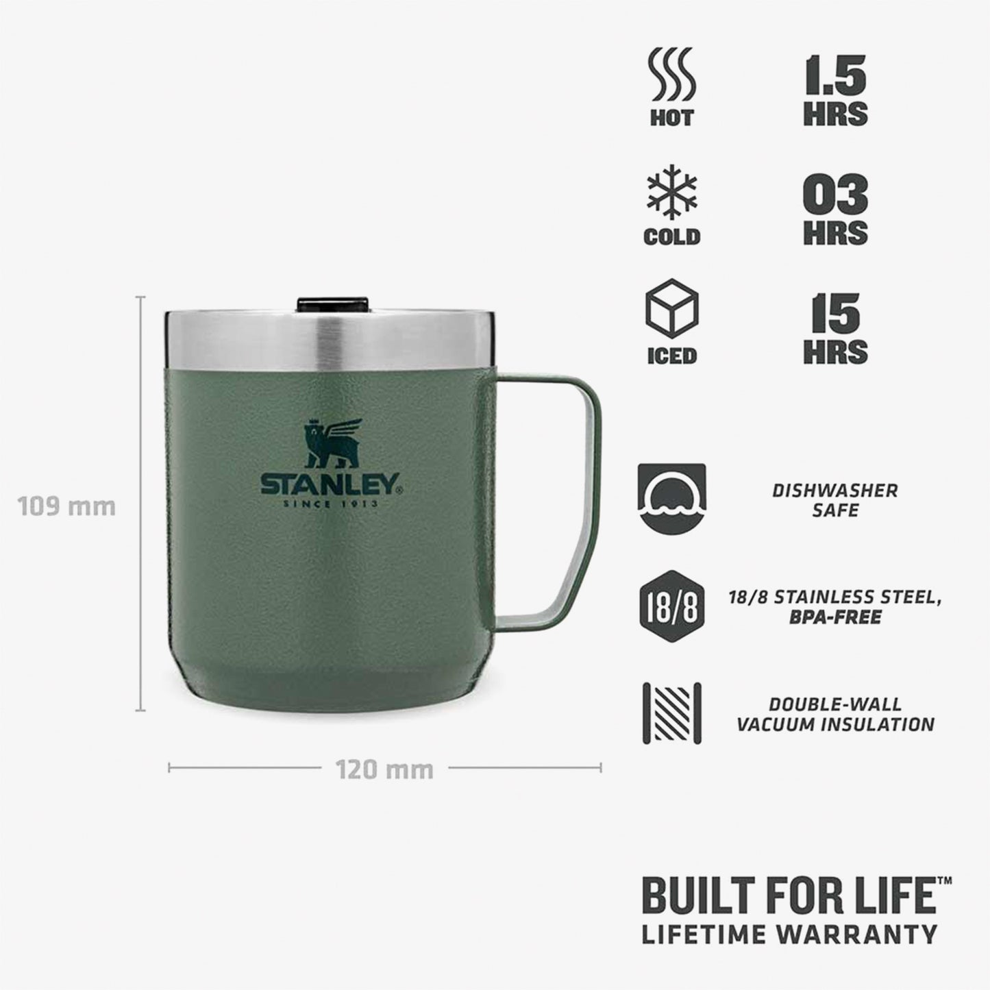 Stanley Classic Vakumlu Camp Unisex Yeşil Termos