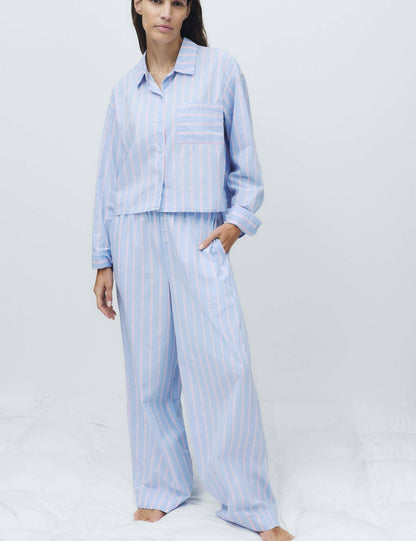 Çizgili Pijama Gömleği