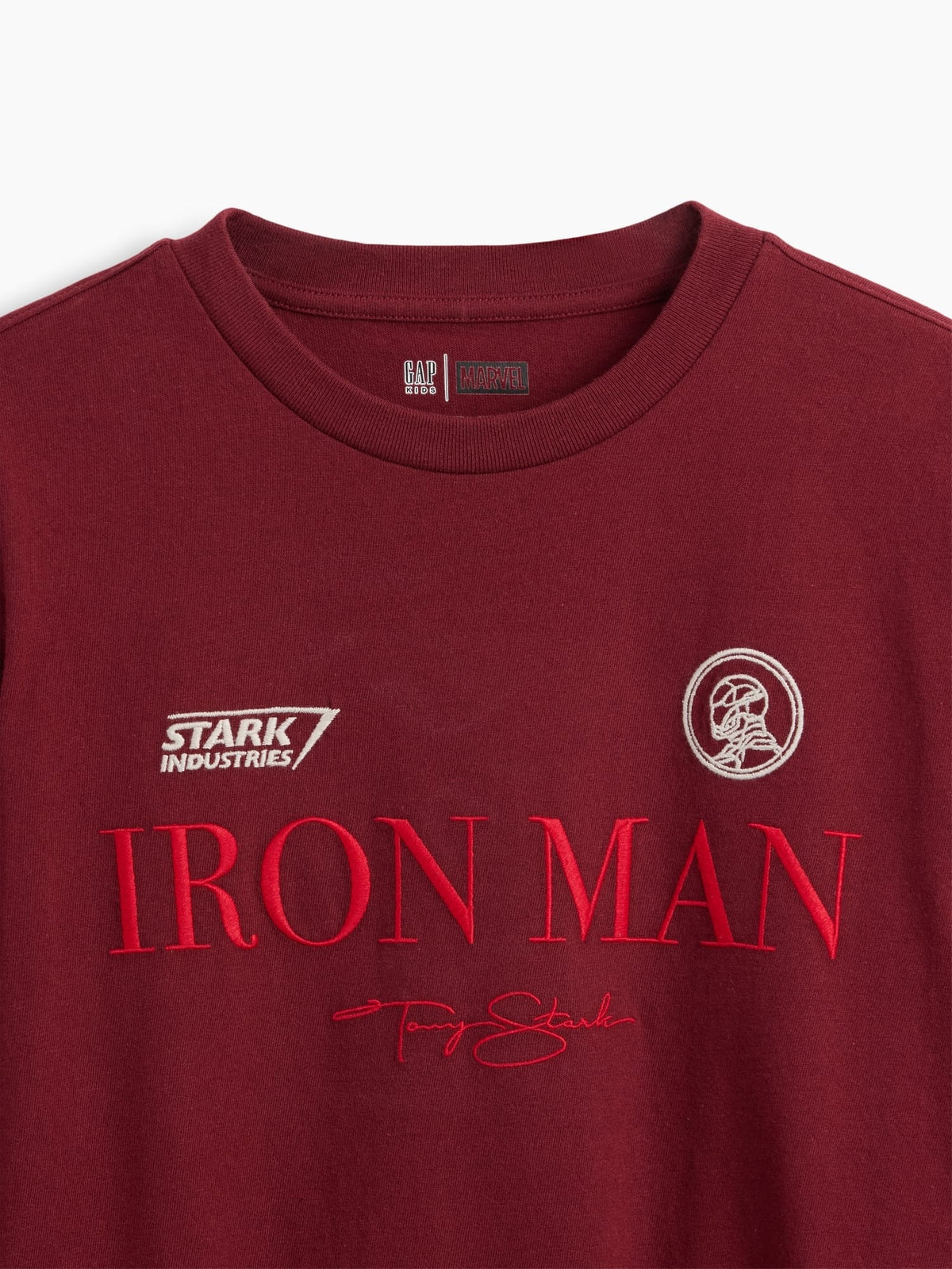 Koyu Kırmızı Marvel Relaxed Grafik Baskılı T-shirt