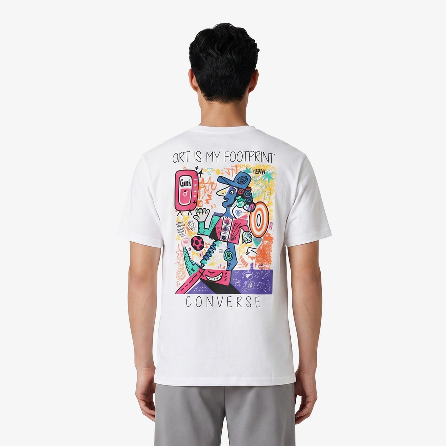 Converse Regular Fit Erkek Beyaz T-shirt