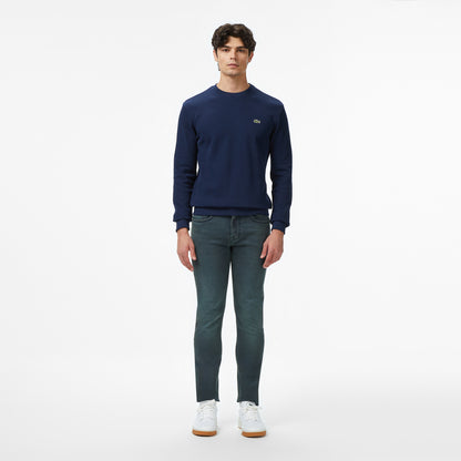 Lacoste Erkek Regular Fit Uzun Kollu Bisiklet Yaka Lacivert T-shirt