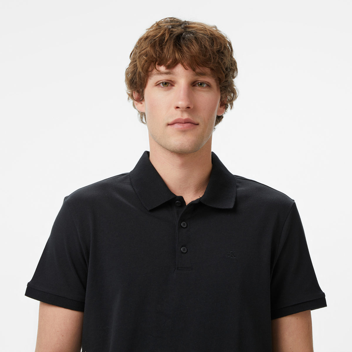 Calvin Klein Classic Monogram Erkek Siyah Polo