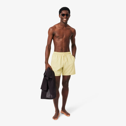 Lacoste Regular Fit Erkek Sarı Deniz Şortu