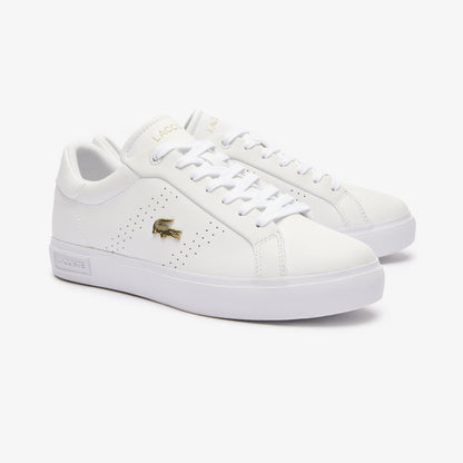Lacoste Powercourt 2.0 Leather Kadın Beyaz Sneaker