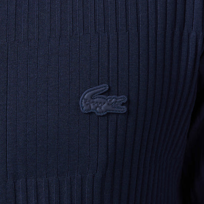 Lacoste Erkek Regular Fit Bisiklet Yaka Çizgili Lacivert T-shirt