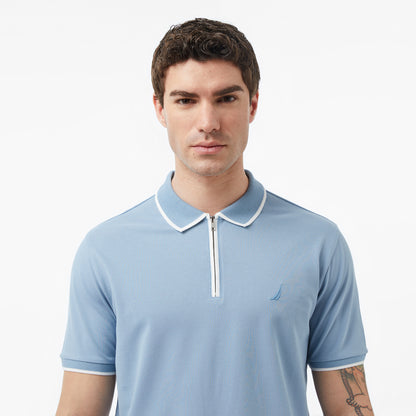 Nautica Erkek Mavi Regular Fit Polo Yaka T-shirt