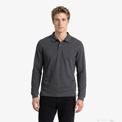 Nautica Regular Fit Erkek Gri Polo
