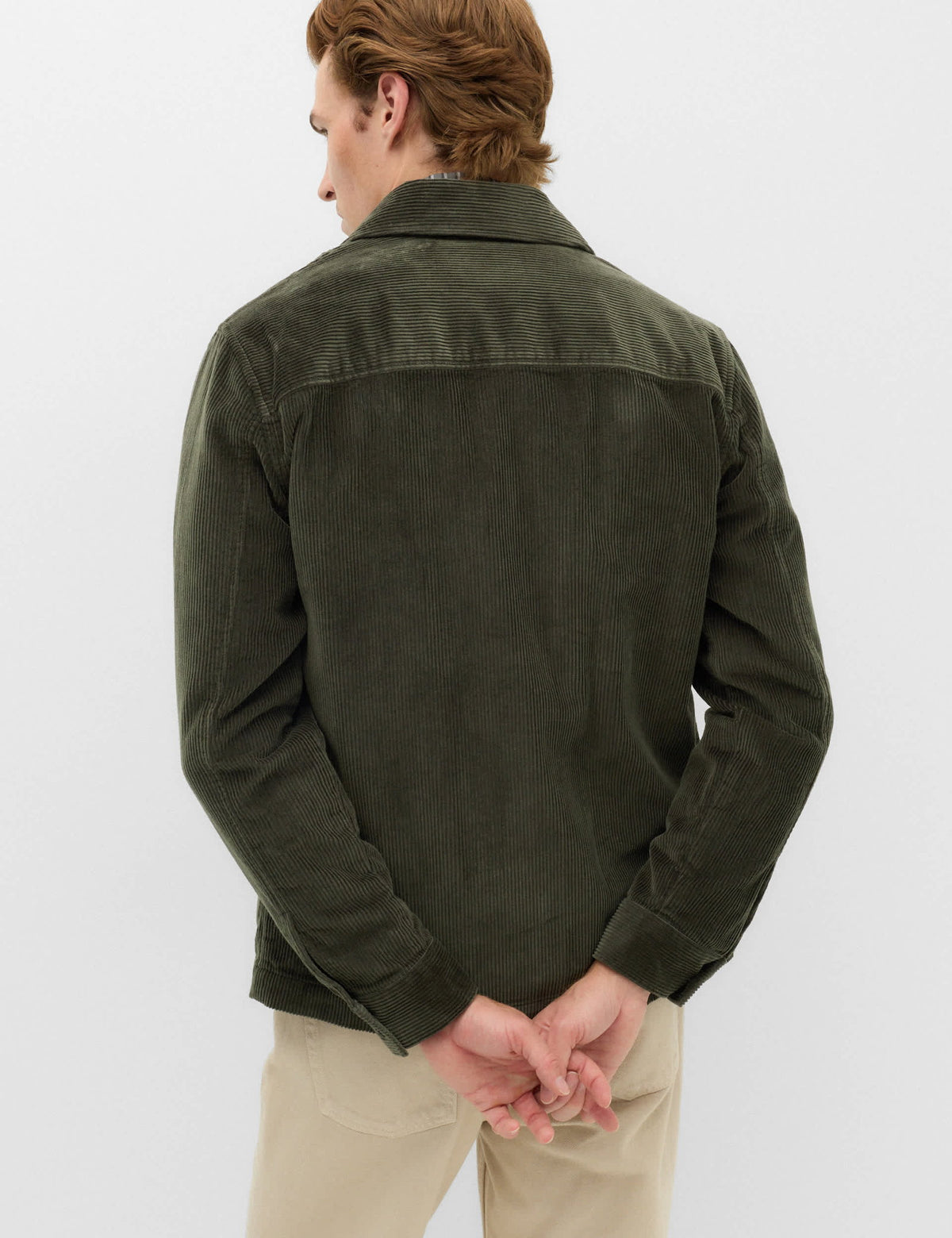 Saf Pamuk Kadife Overshirt Gömlek