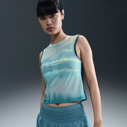 Nike Dri-fıt Nbnw Tank Aop Kadın Mavi Atlet