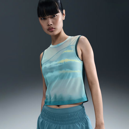 Nike Dri-fıt Nbnw Tank Aop Kadın Mavi Atlet