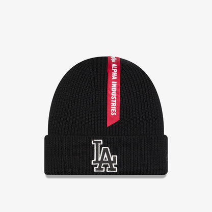 Alpha Industries X New Era La Dodgers Short Cuff Unisex Siyah Bere