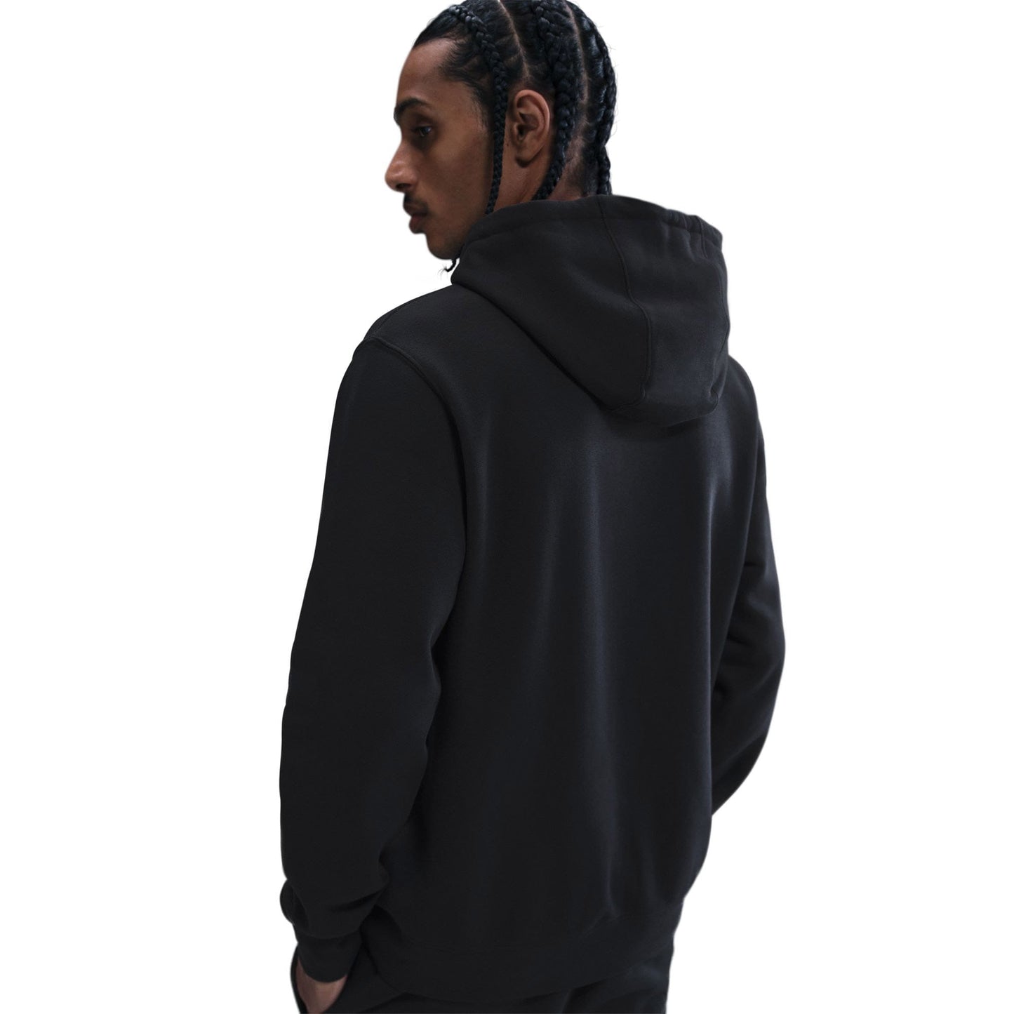 Nike Club Fleece Erkek Siyah Hoodie