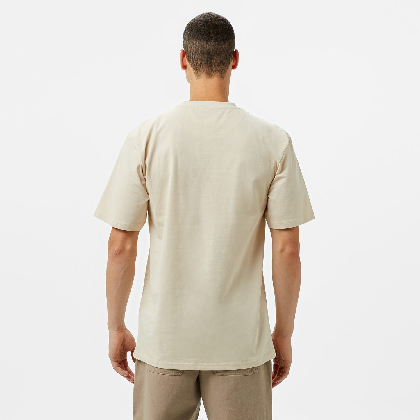 Karl Kani Small Signature Essential Erkek Krem T-shirt