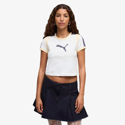 Puma Graphic Ringer Kadın Beyaz T-shirt