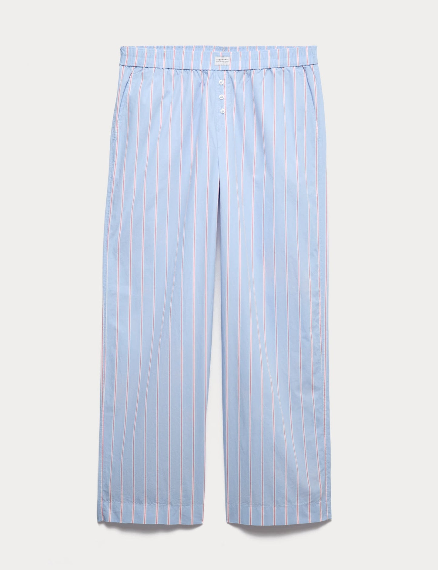 Çizgili Geniş Paça Pijama Altı