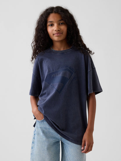 Lacivert Superman Oversized T-shirt