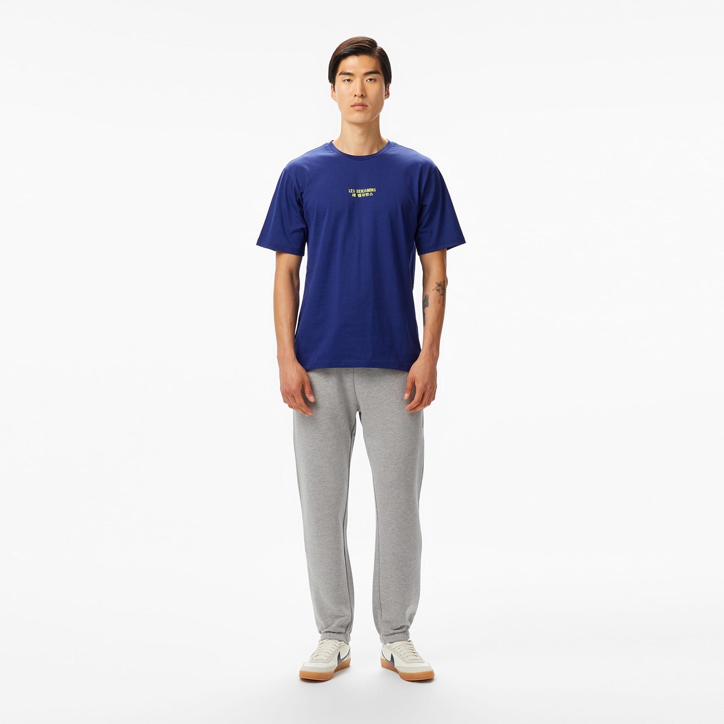 Les Benjamins Erkek Mavi T-shirt