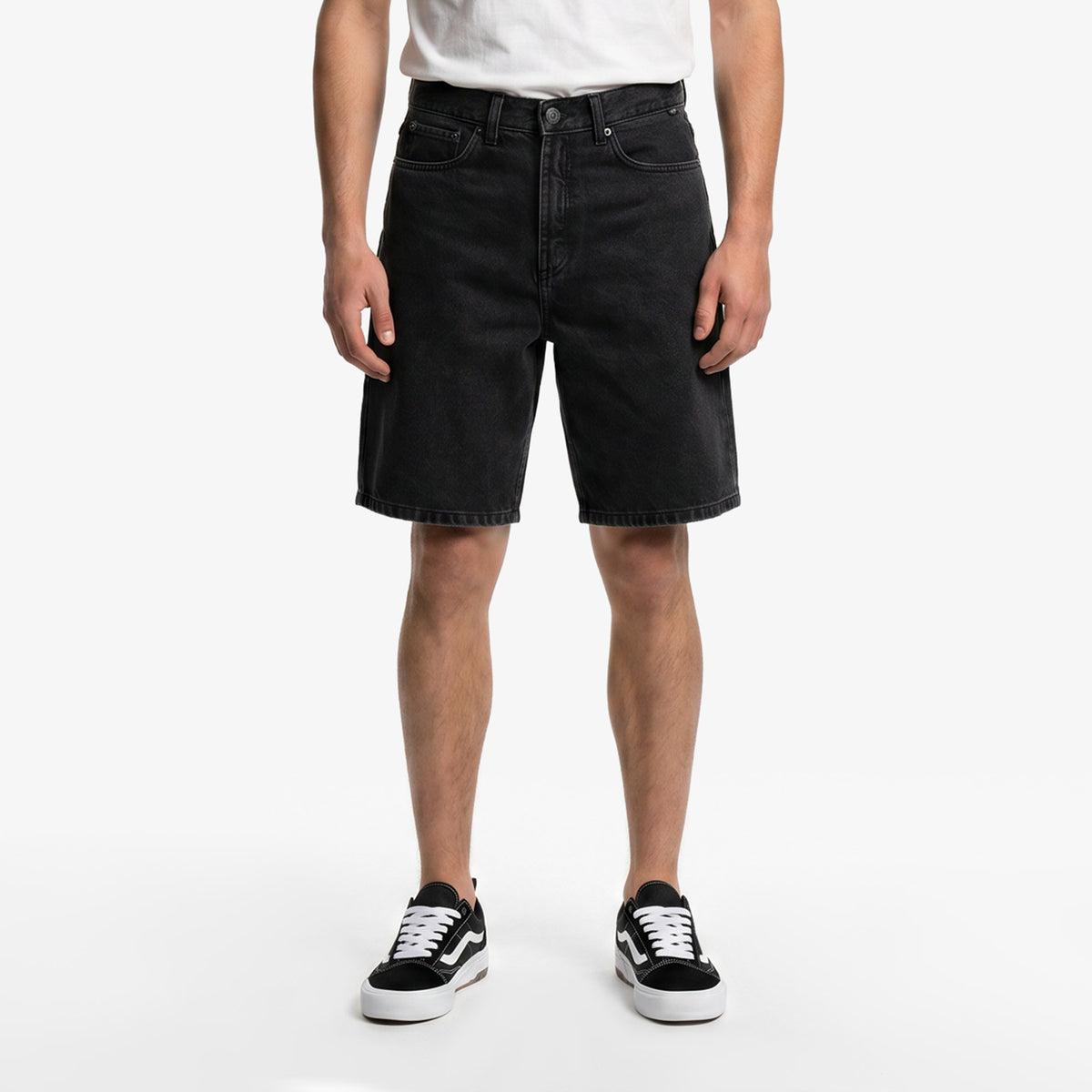 Vans Check-5 Baggy Denim Erkek Siyah Şort