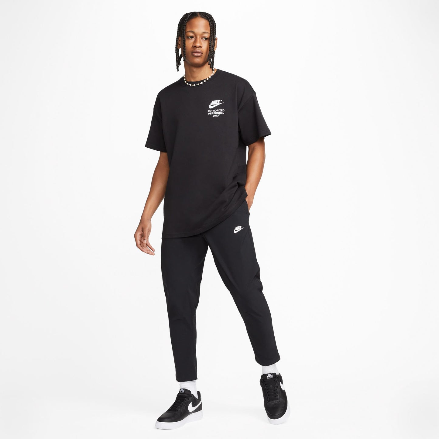 Nike Authorised Erkek Siyah T-shirt