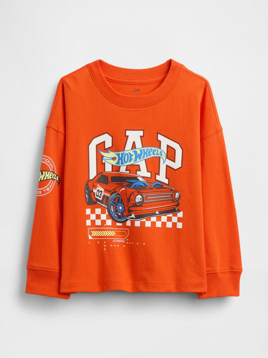 Turuncu Grafik Baskılı T-shirt