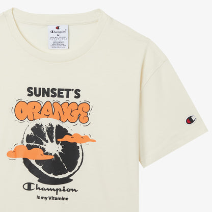 Champion Crewneck Çocuk Beyaz T-shirt