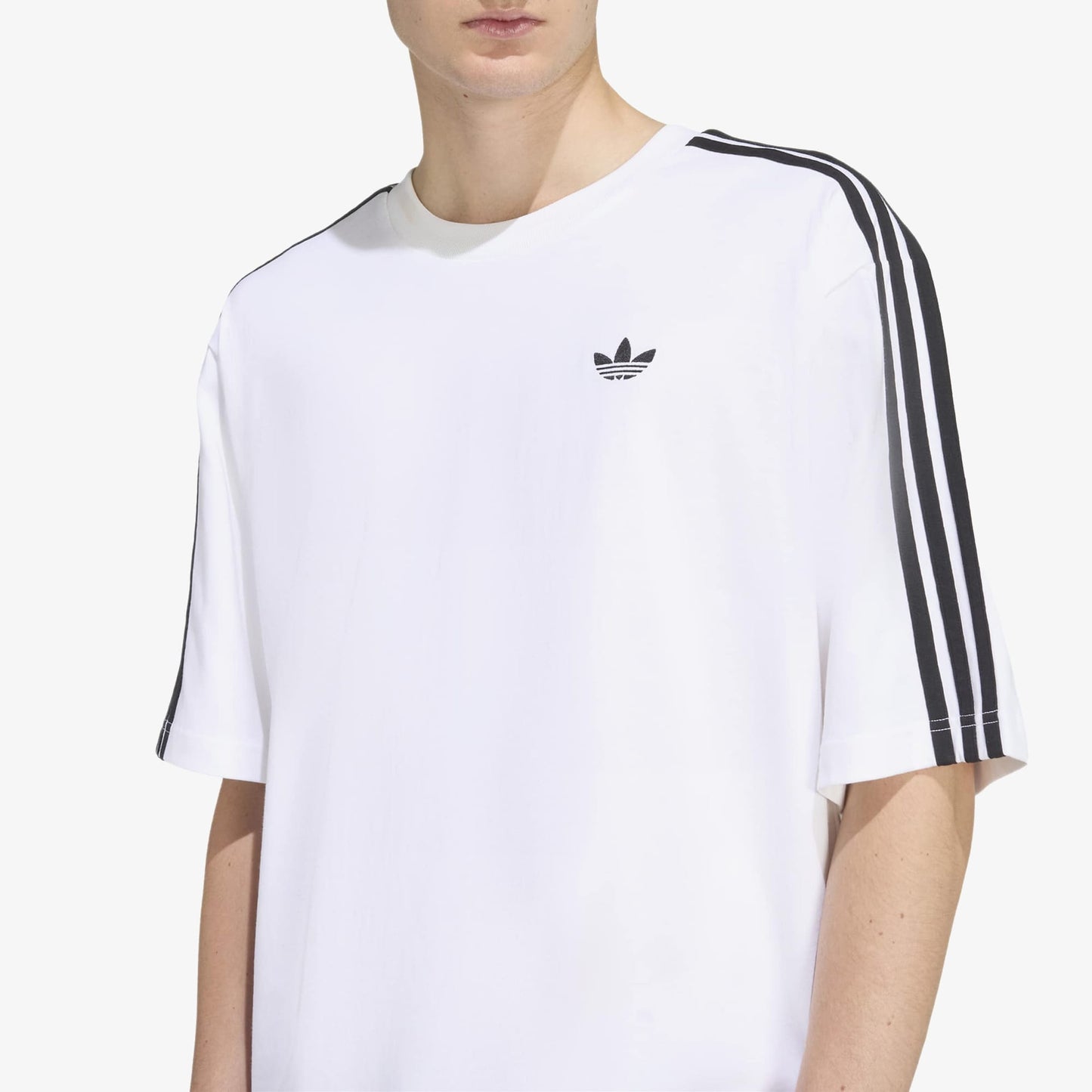 Adidas 3striped Erkek Beyaz T-shirt