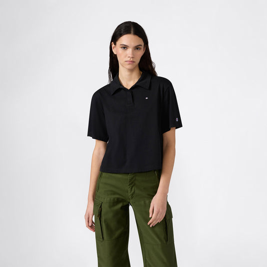 Champion Regular Fit Kadın Siyah T-shirt