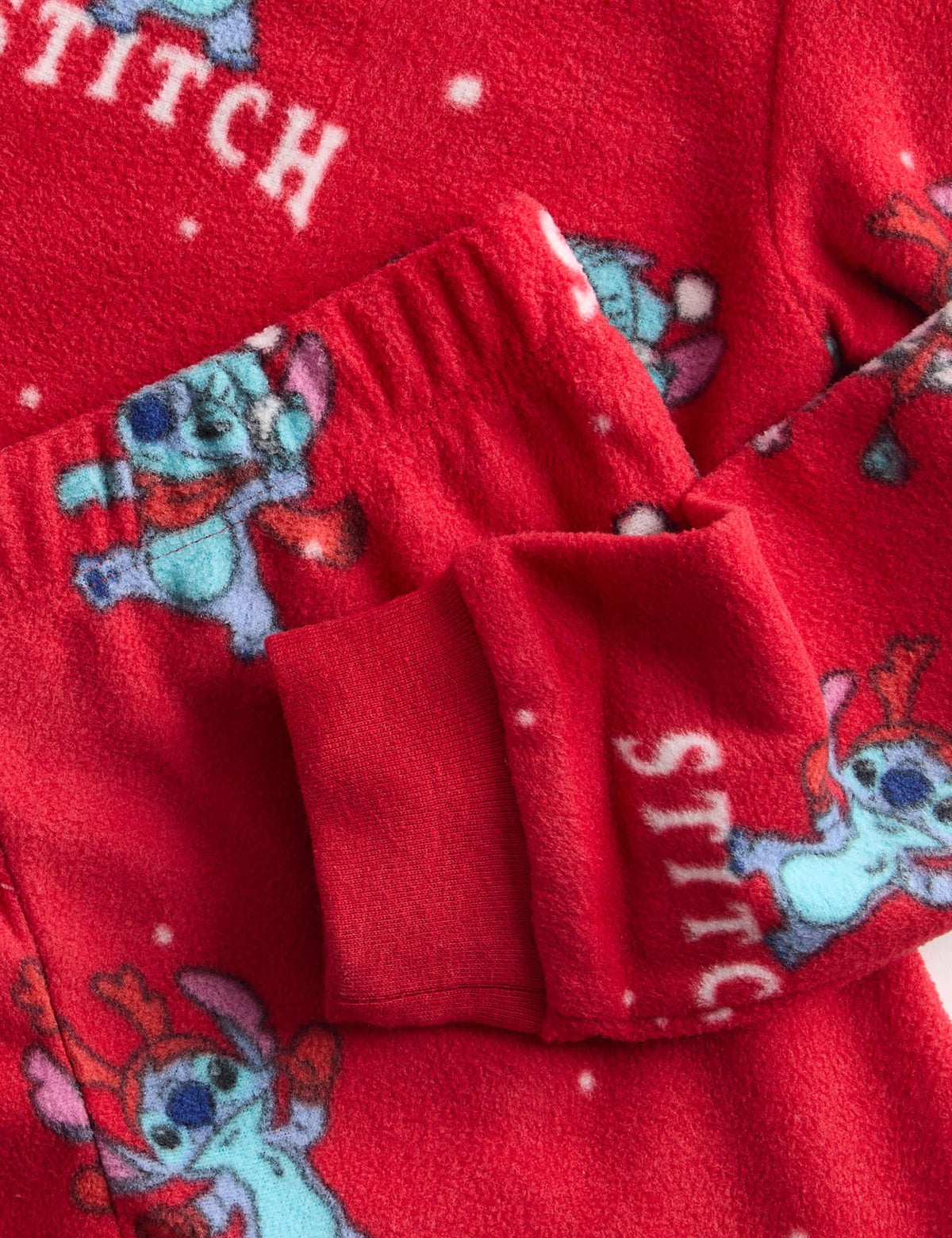 Stitch Baskılı Polar Çocuk Pijama Takımı