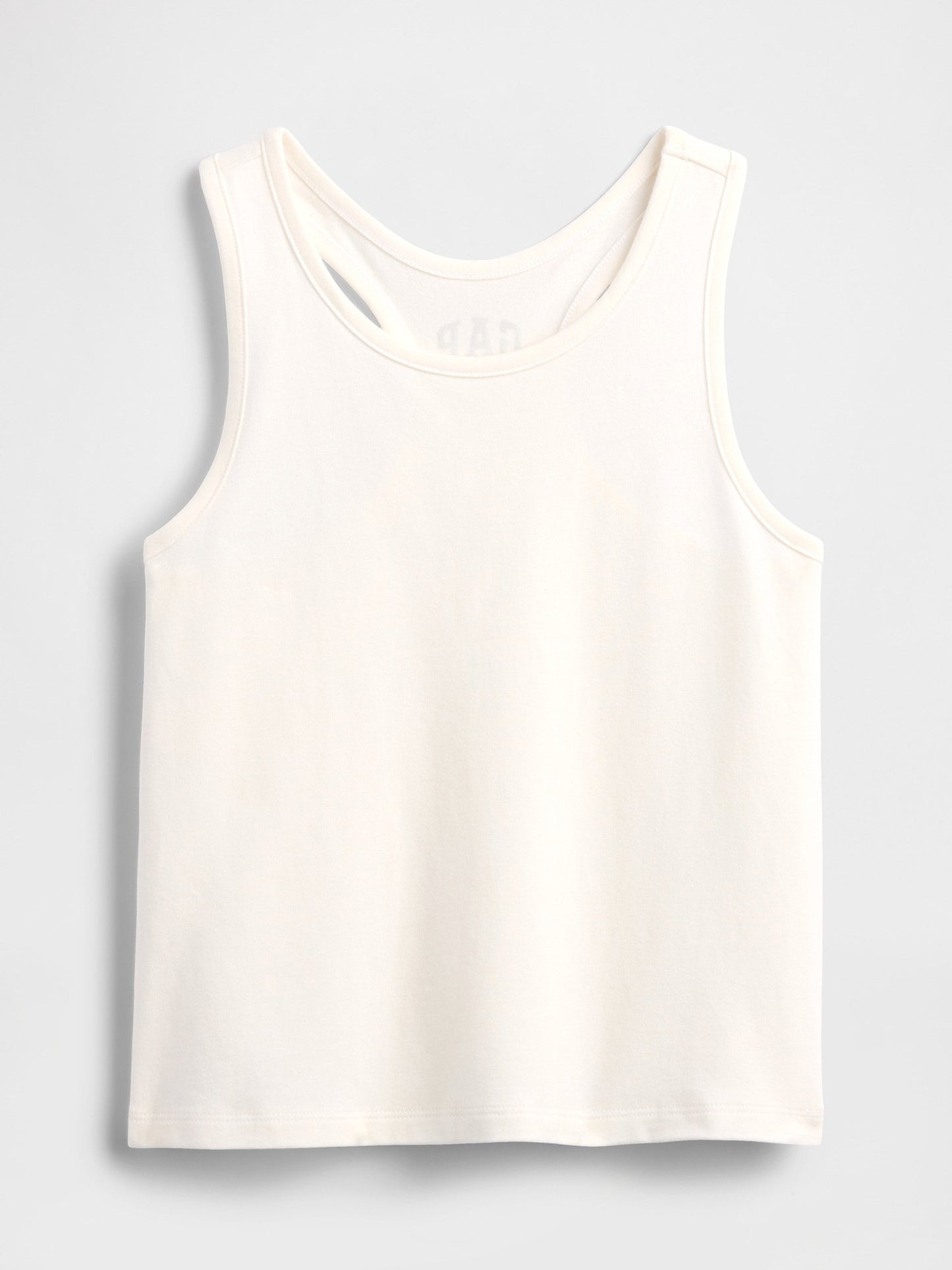 Beyaz Kids Gap Logo Yarış Sırtı Tank Üstü