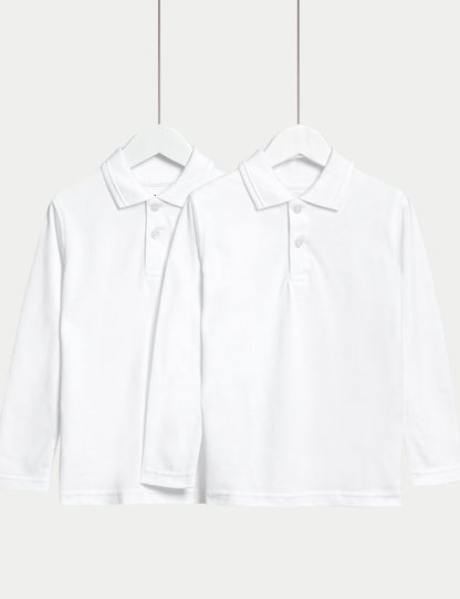 Saf Pamuklu 2'li Polo Yaka T-shirt (2-18 Yaş)