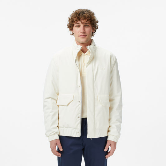Lacoste Erkek Relaxed Fit Dik Yaka Bej Mont