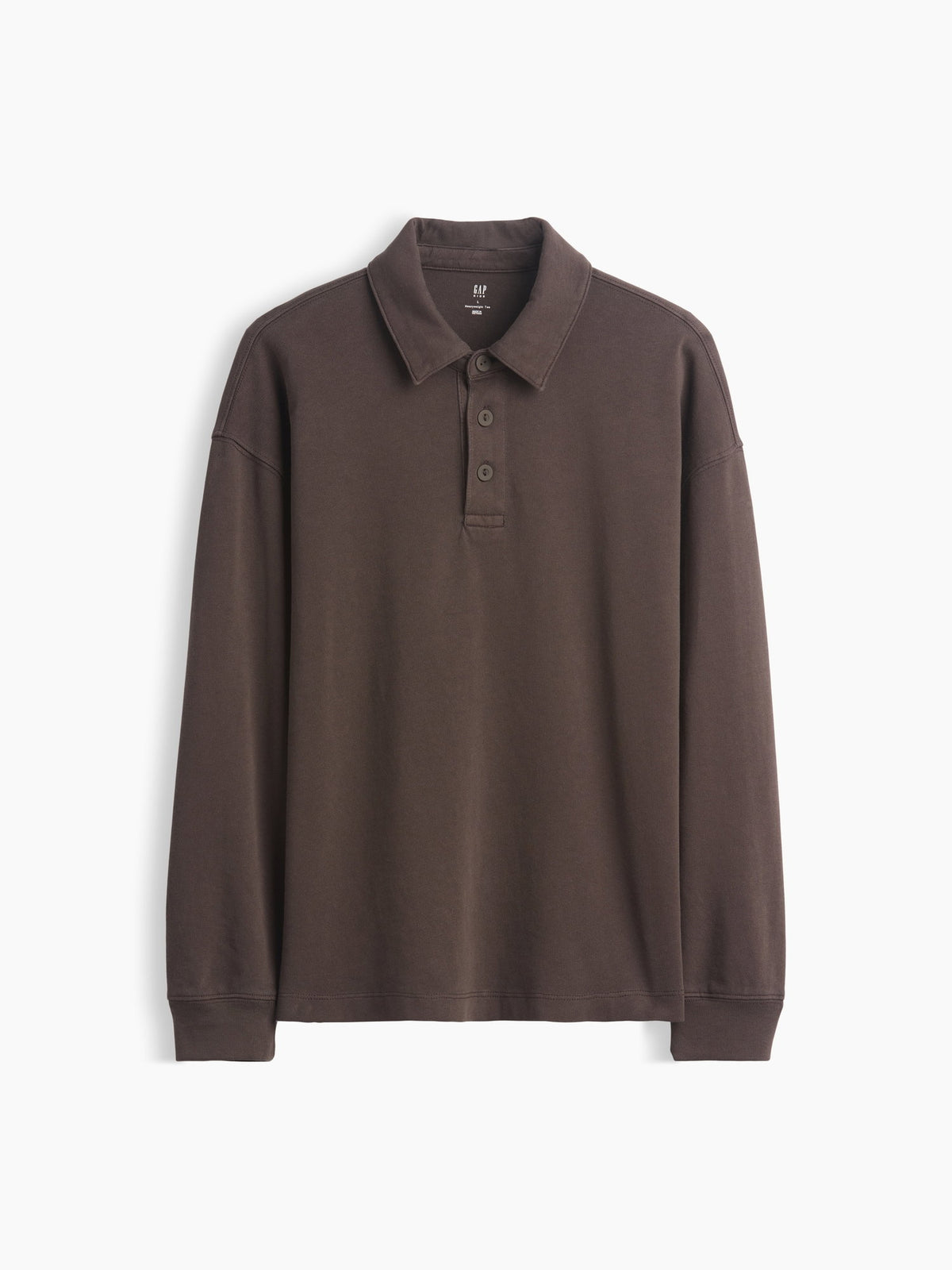 Kahverengi Heavyweight Relaxed Polo T-shirt