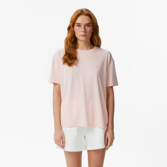 Lacoste Relaxed Fit Kadın Siyah T-shirt