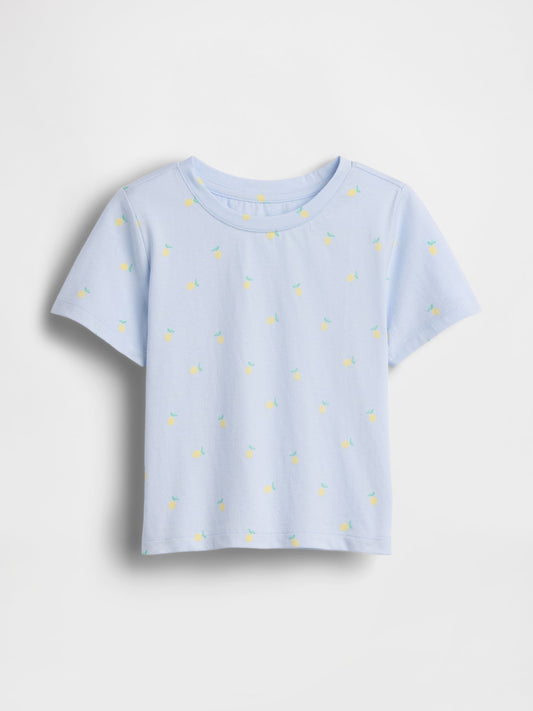 Açık Mavi Mix & Match Baskılı T-shirt