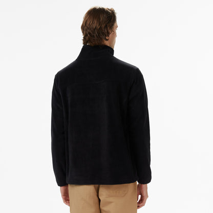 United4 Erkek Siyah Half Zip Sweatshirt