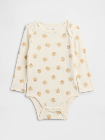 Krem Brannan Bear Detaylı Bodysuit