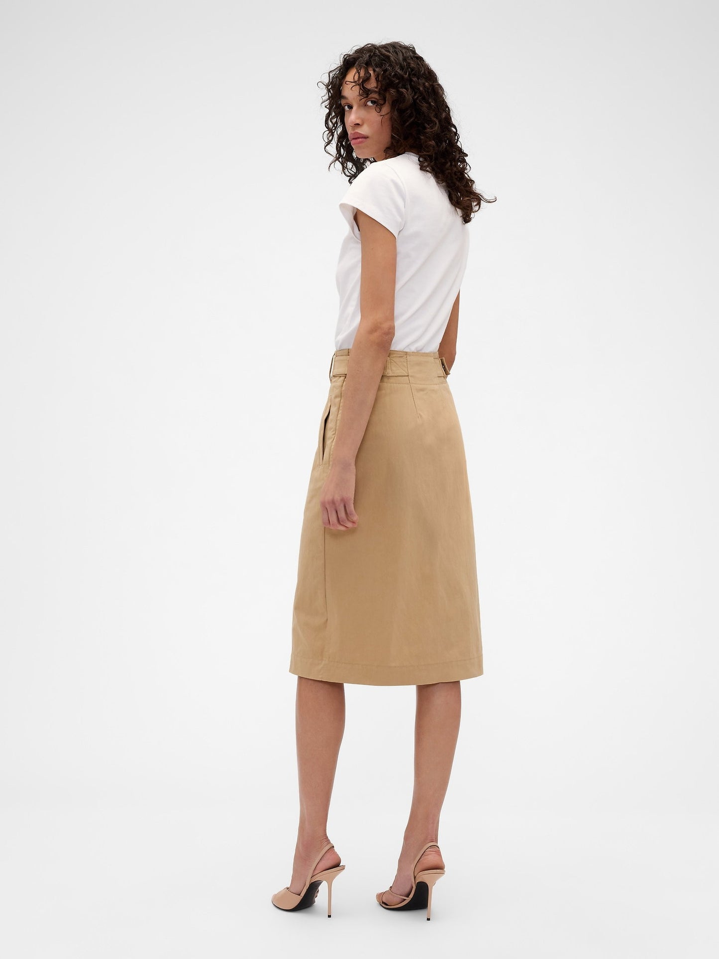 Bej Gap × Victoria Beckham Kargo Etek