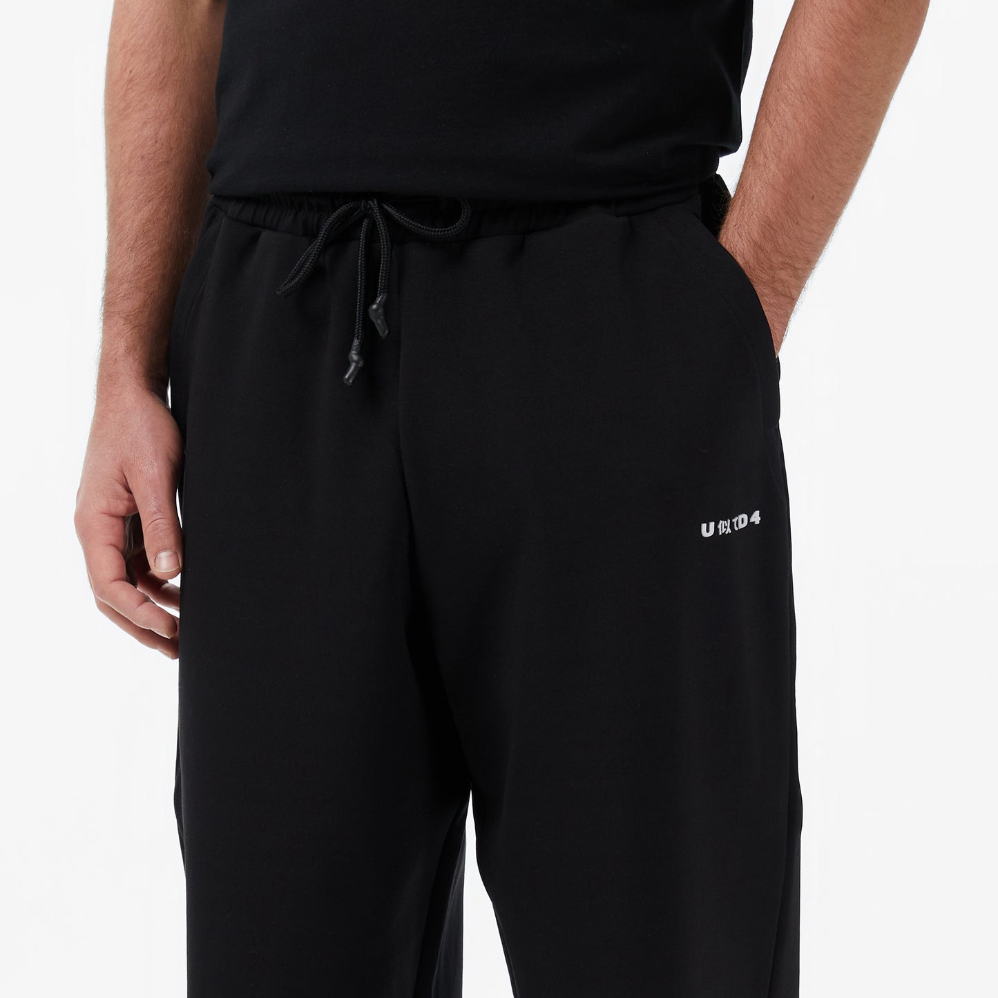 United4 Oversize Fit Erkek Siyah Eşofman Altı