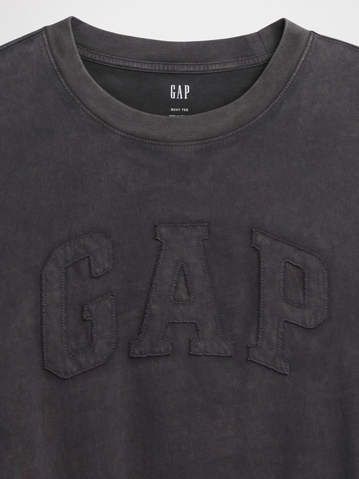 Siyah Everyday Soft Boxy Gap Logo T-shirt