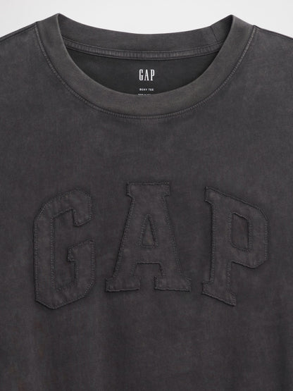Siyah Everyday Soft Boxy Gap Logo T-shirt