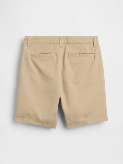 Bej Midi Uniform Şort