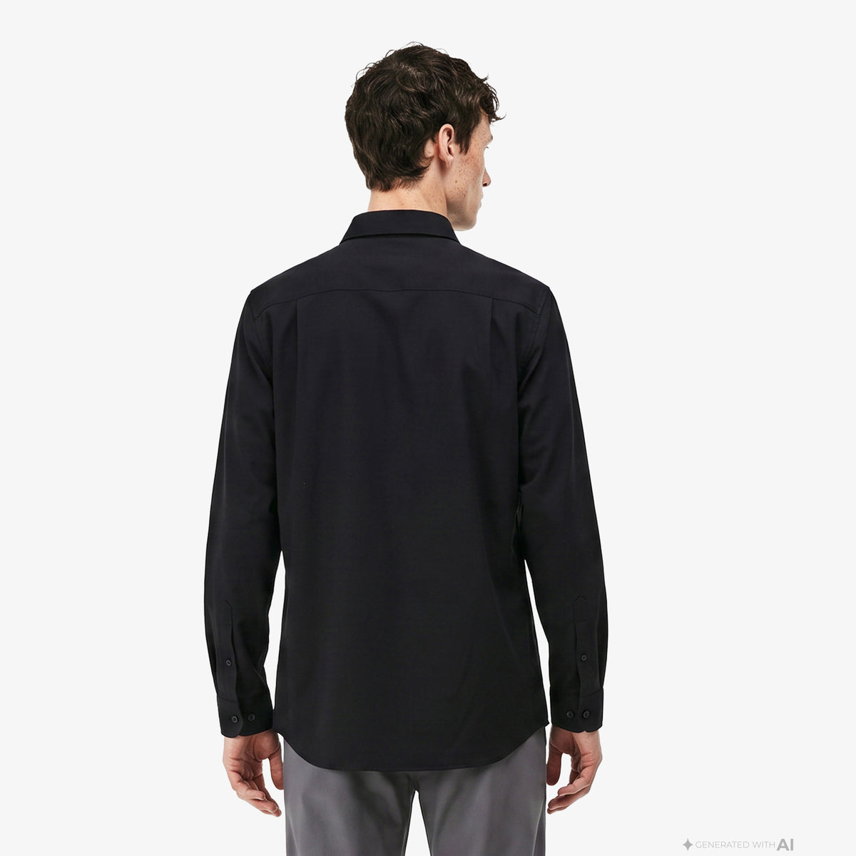 Lacoste Slim Fit Erkek Siyah Gömlek