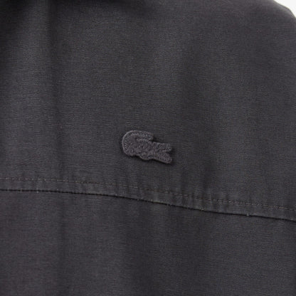 Lacoste Erkek Relaxed Fit Fermuarlı Koyu Gri Ceket