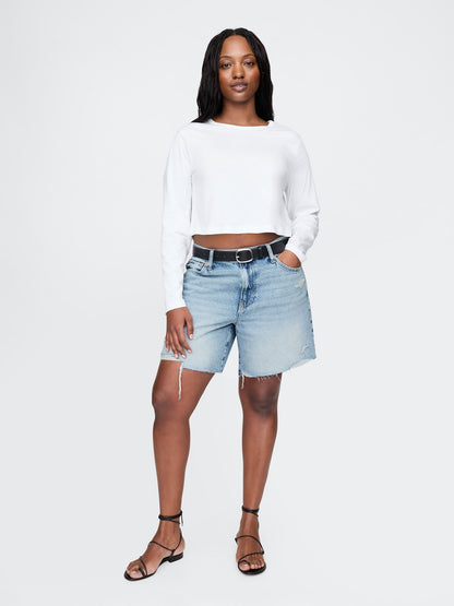 Mavi 8 Mid Rise '90s Loose Denim Bermuda Şort