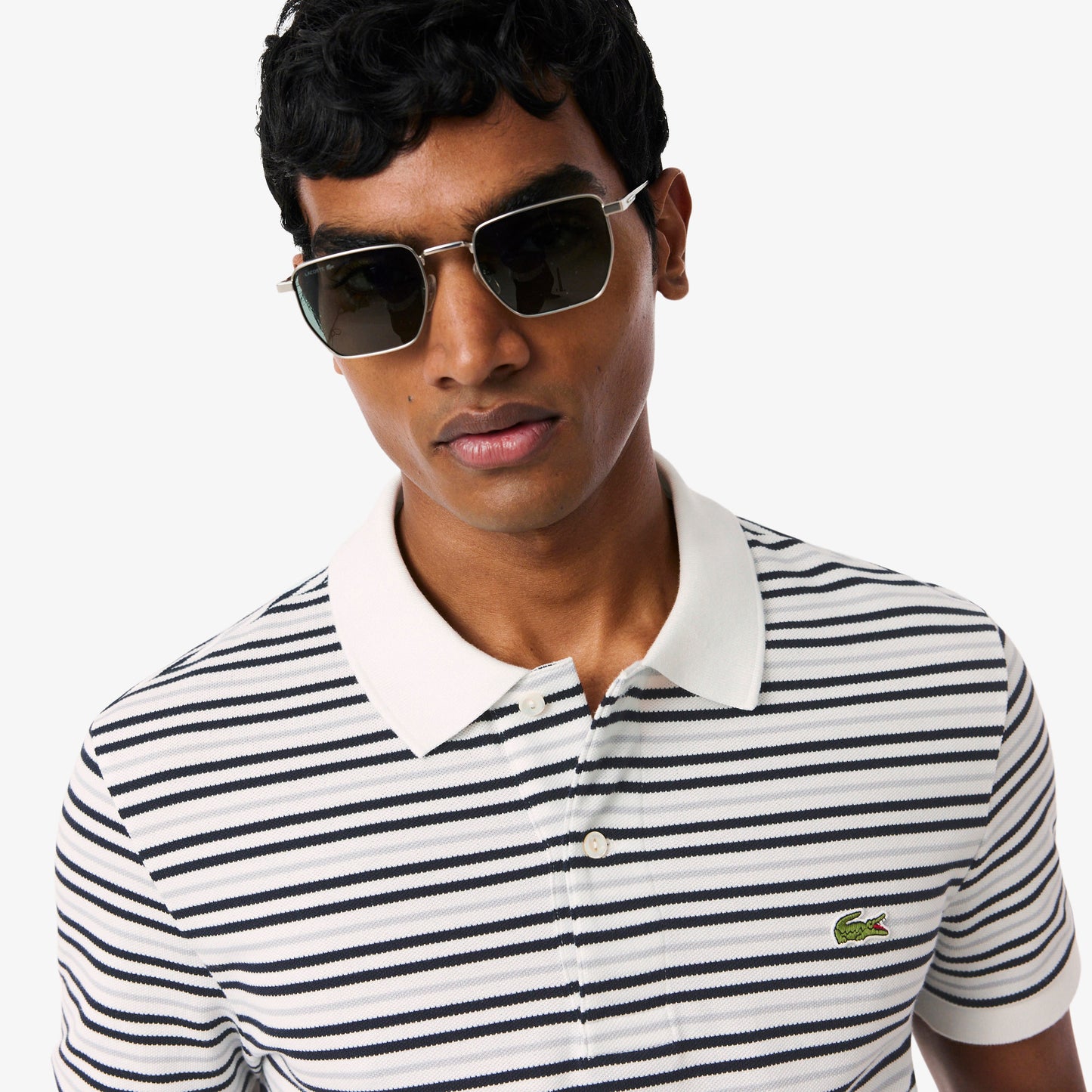 Lacoste Classic Fit Erkek Gri Polo