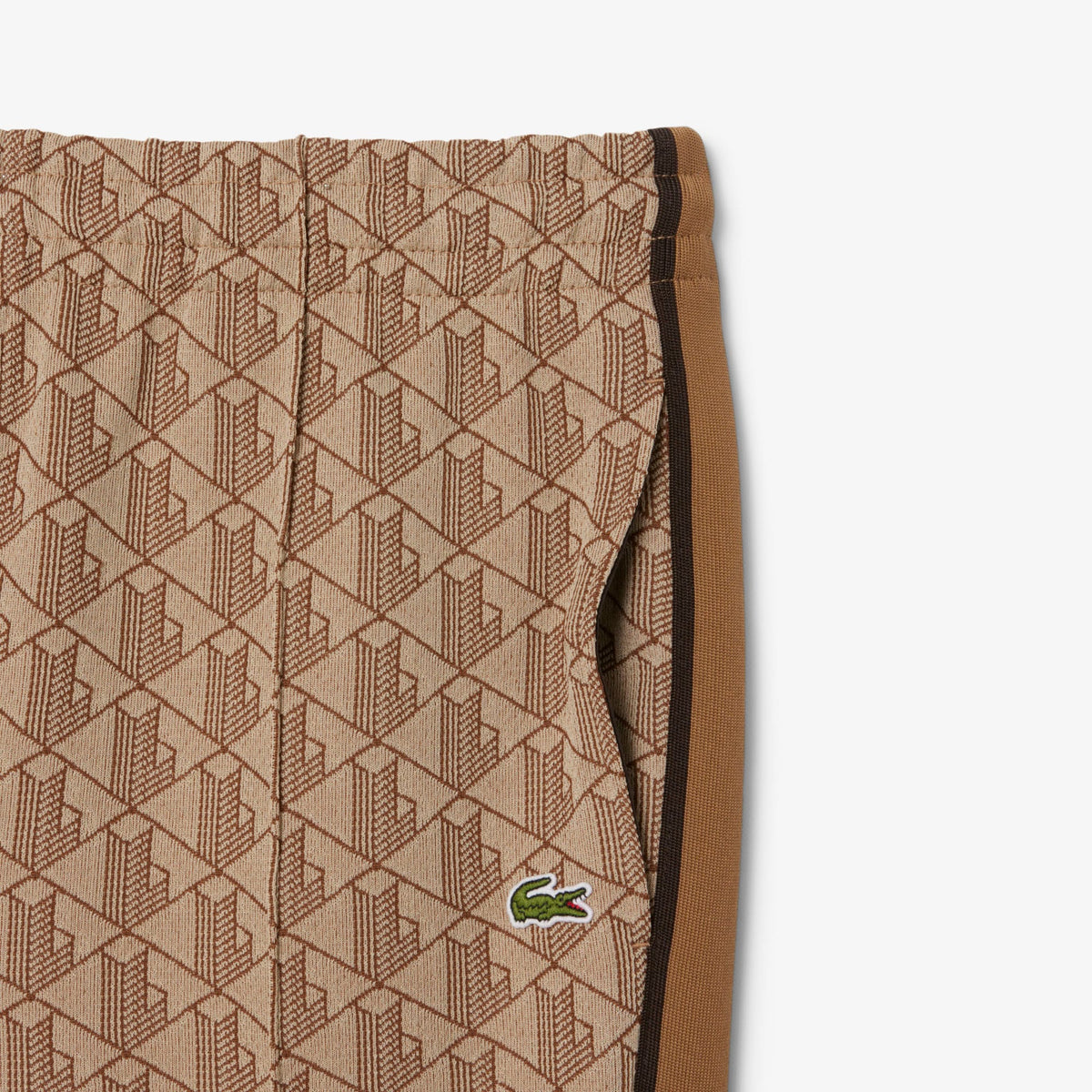 Lacoste Paris Erkek Regular Fit Monogram Açık Kahverengi Eşofman Altı