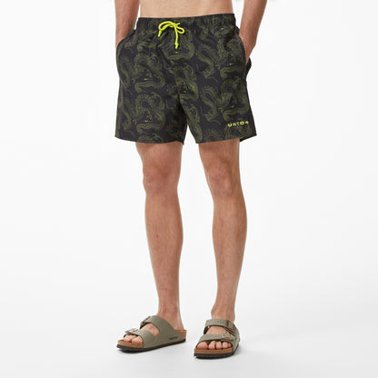 United4 Comfort Fit Erkek Siyah Deniz Şortu