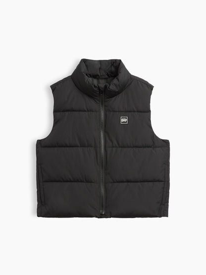 Siyah Relaxed Puffer Şişme Yelek